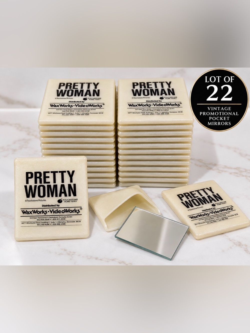 Vintage Pretty Woman Movie Promo Pocket Mirror Lot of 22 WaxWorks Touchstone